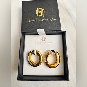 House Of Harlow 1960 Gold Huggies New